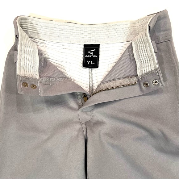 Easton Grey Adjustable Length Open Hem Baseball Uniform Pants Boys XL GUC - Picture 5 of 8